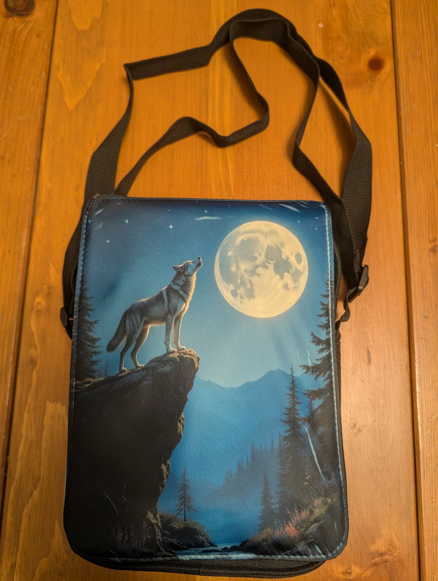 Lone Wolf Cross Body Bag