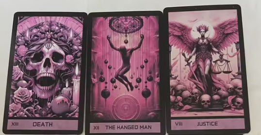 Mini Pink Gothic Tarot Deck