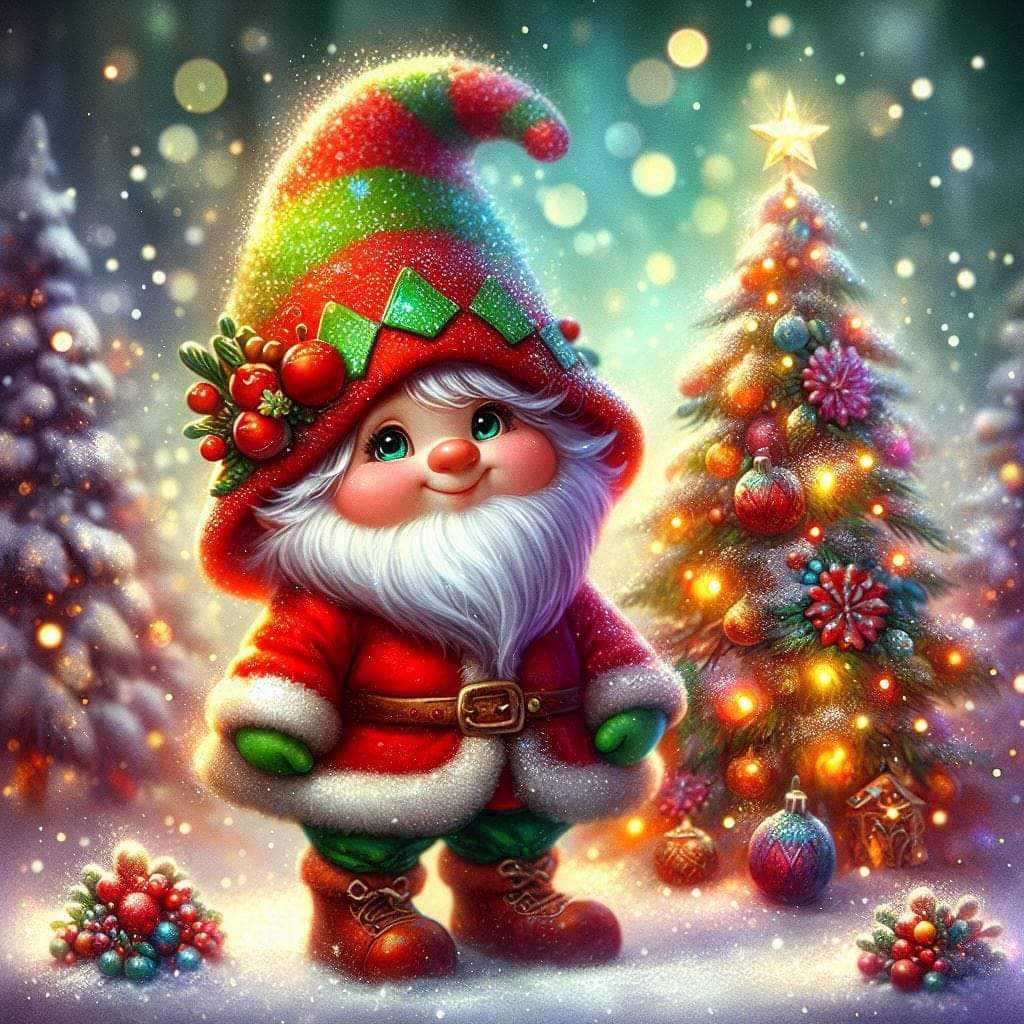 Pack of 5 Winter Holiday Gift Bags