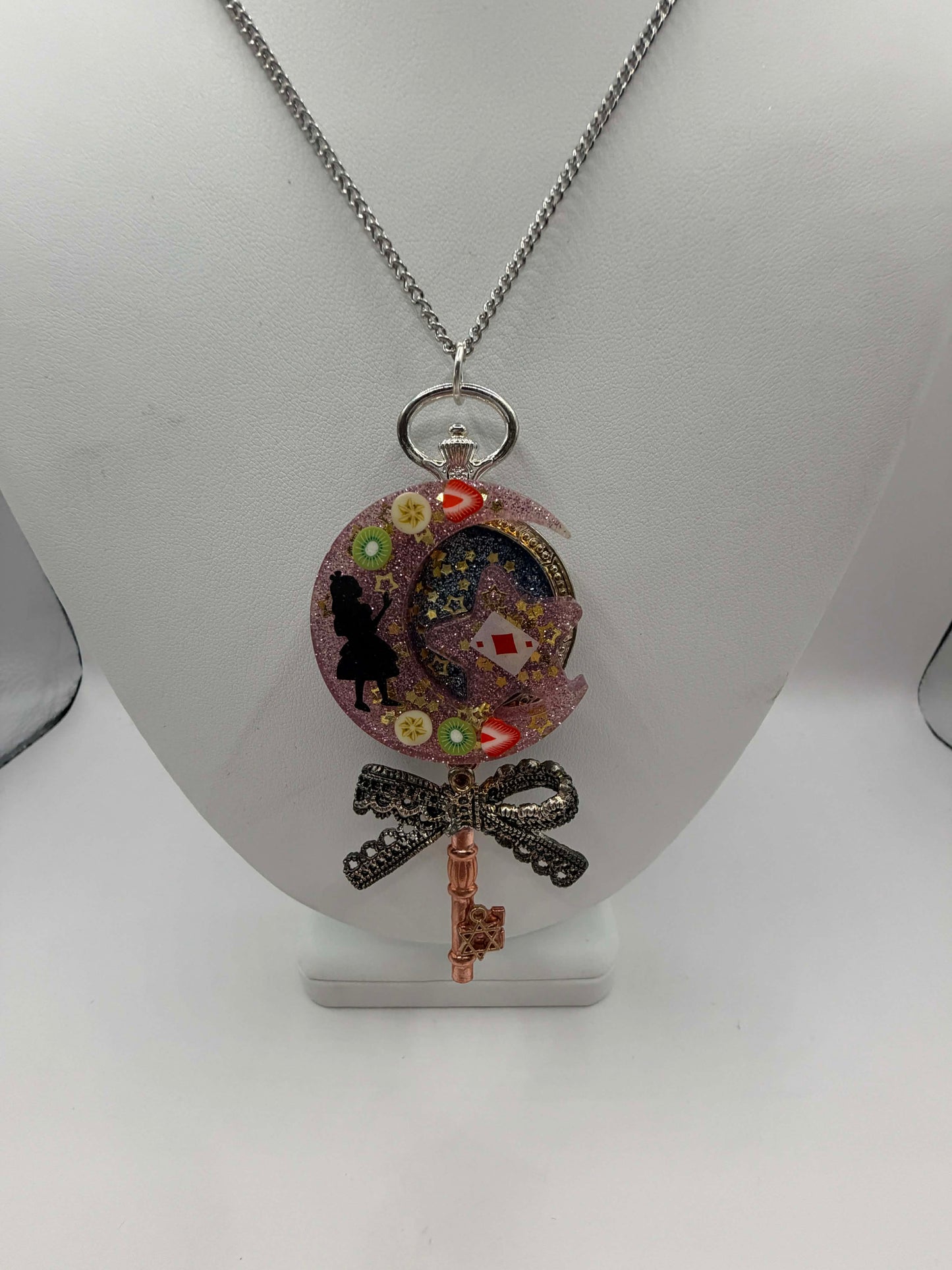 Enchanted Tea Party Necklace – One of a Kind Handmade Resin Charm Necklace