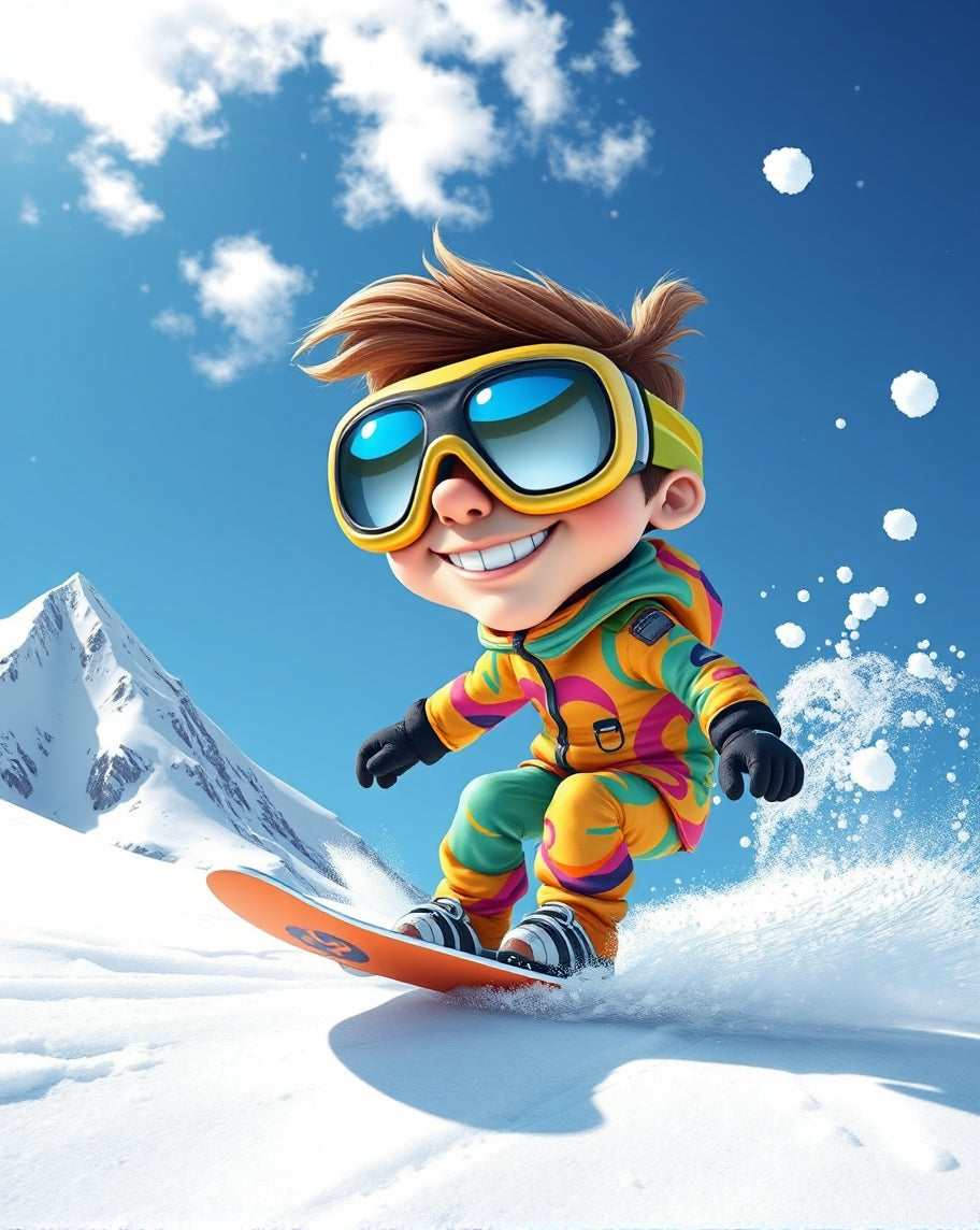 Pack of 5 Winter Holiday Gift Bags