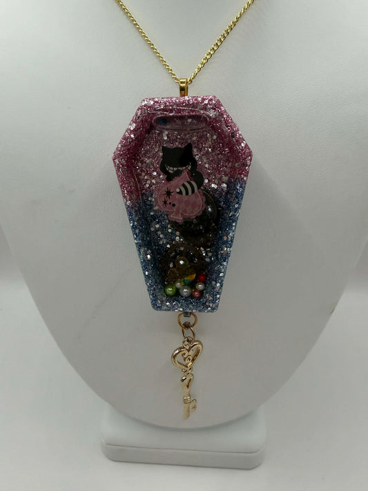 Cheshire Dream Coffin Necklace