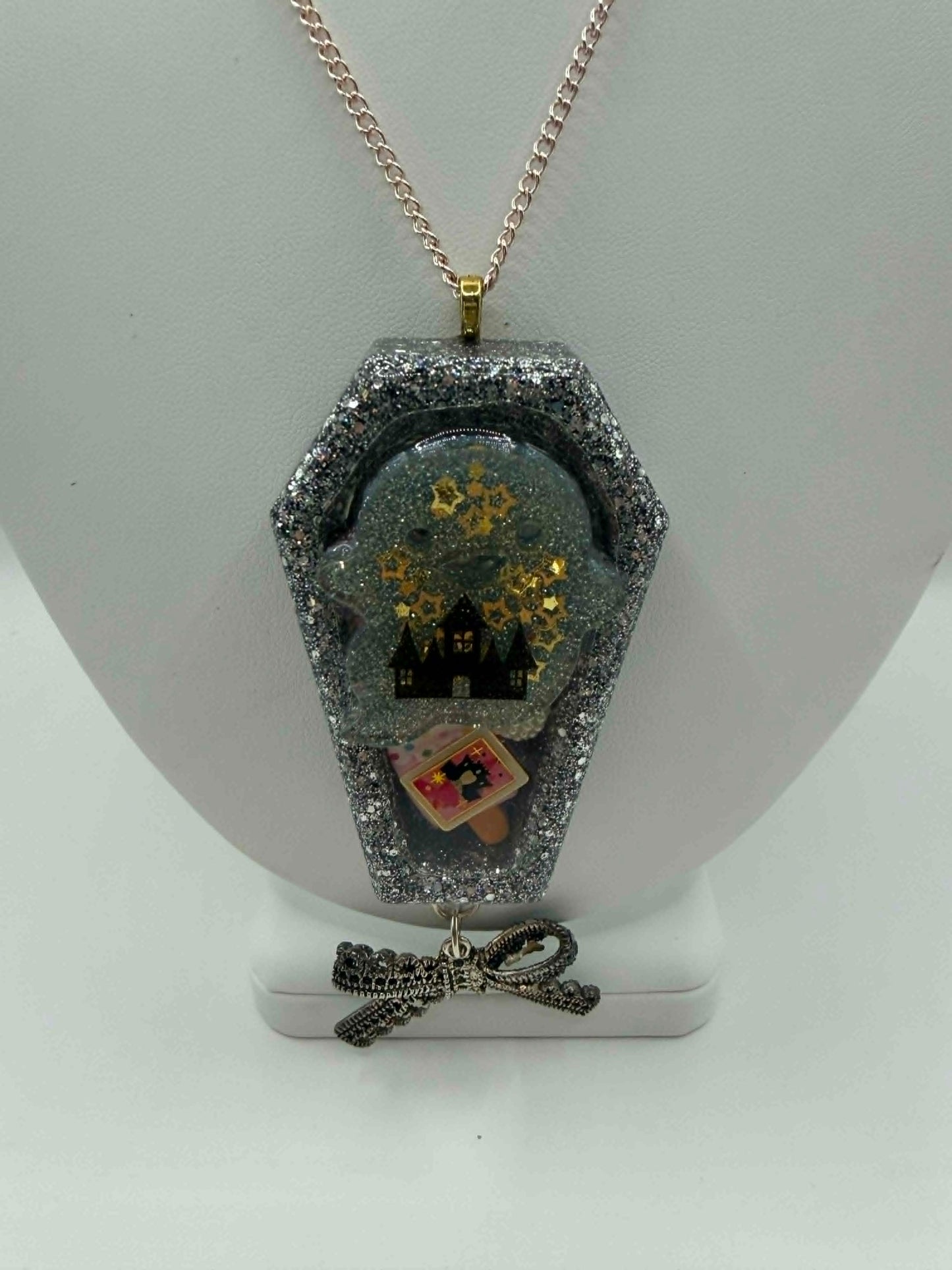 Midnight Castle Coffin Necklace