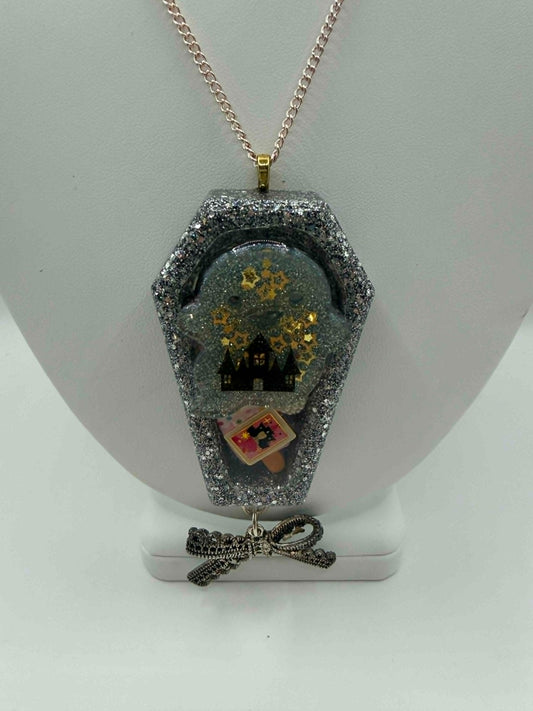 Midnight Castle Coffin Necklace