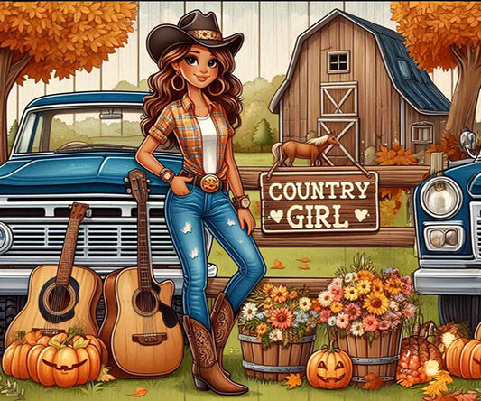 Country Girl 20oz Stainless Steel Dual Opening Water Bottle