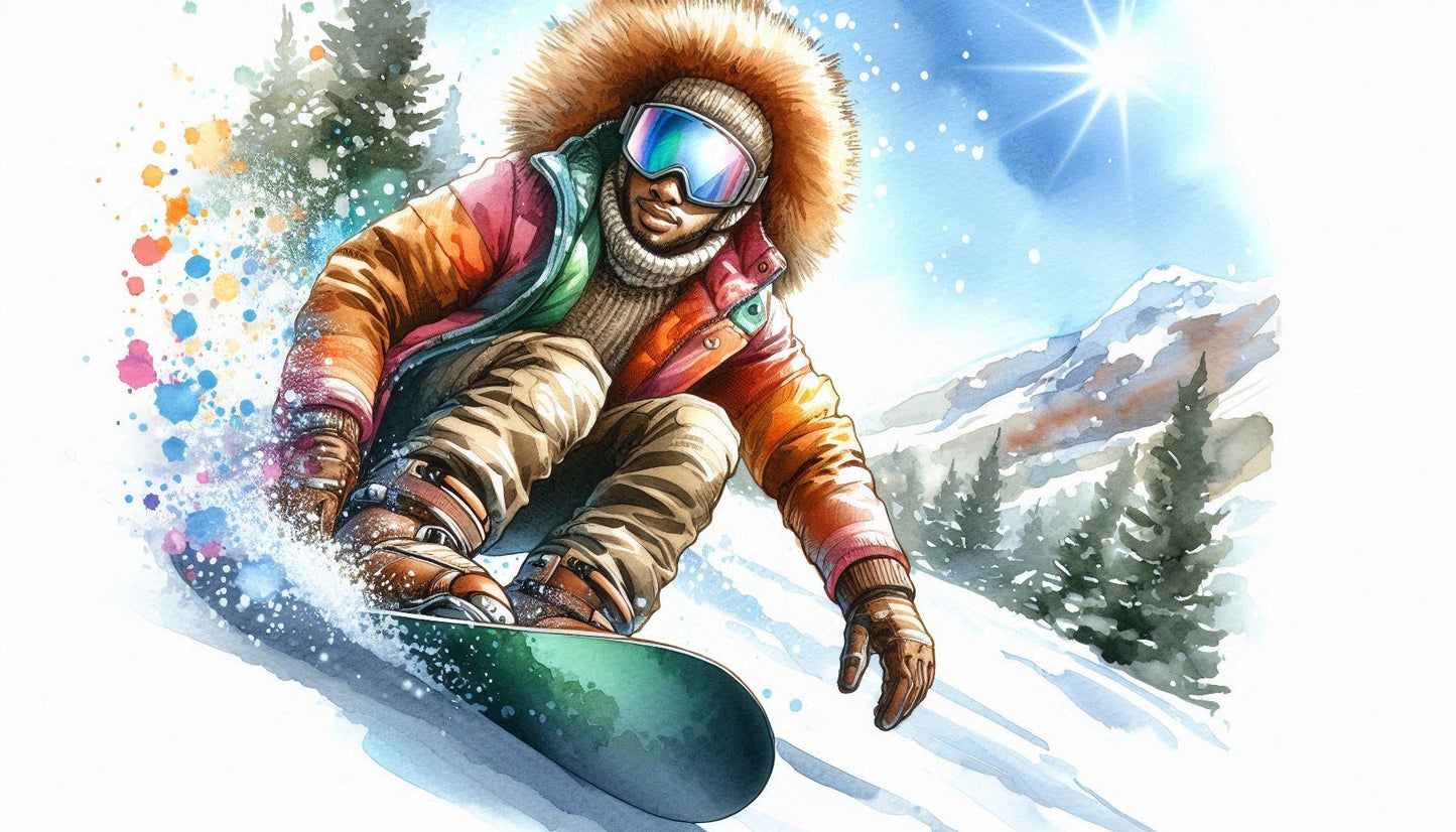 Pack of 5 Winter Holiday Gift Bags