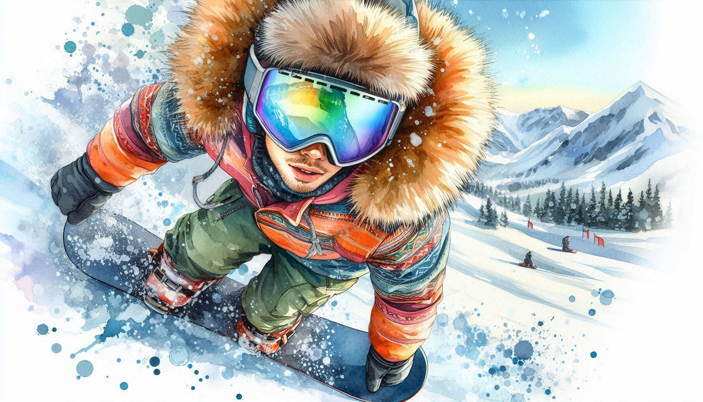 Pack of 5 Winter Holiday Gift Bags