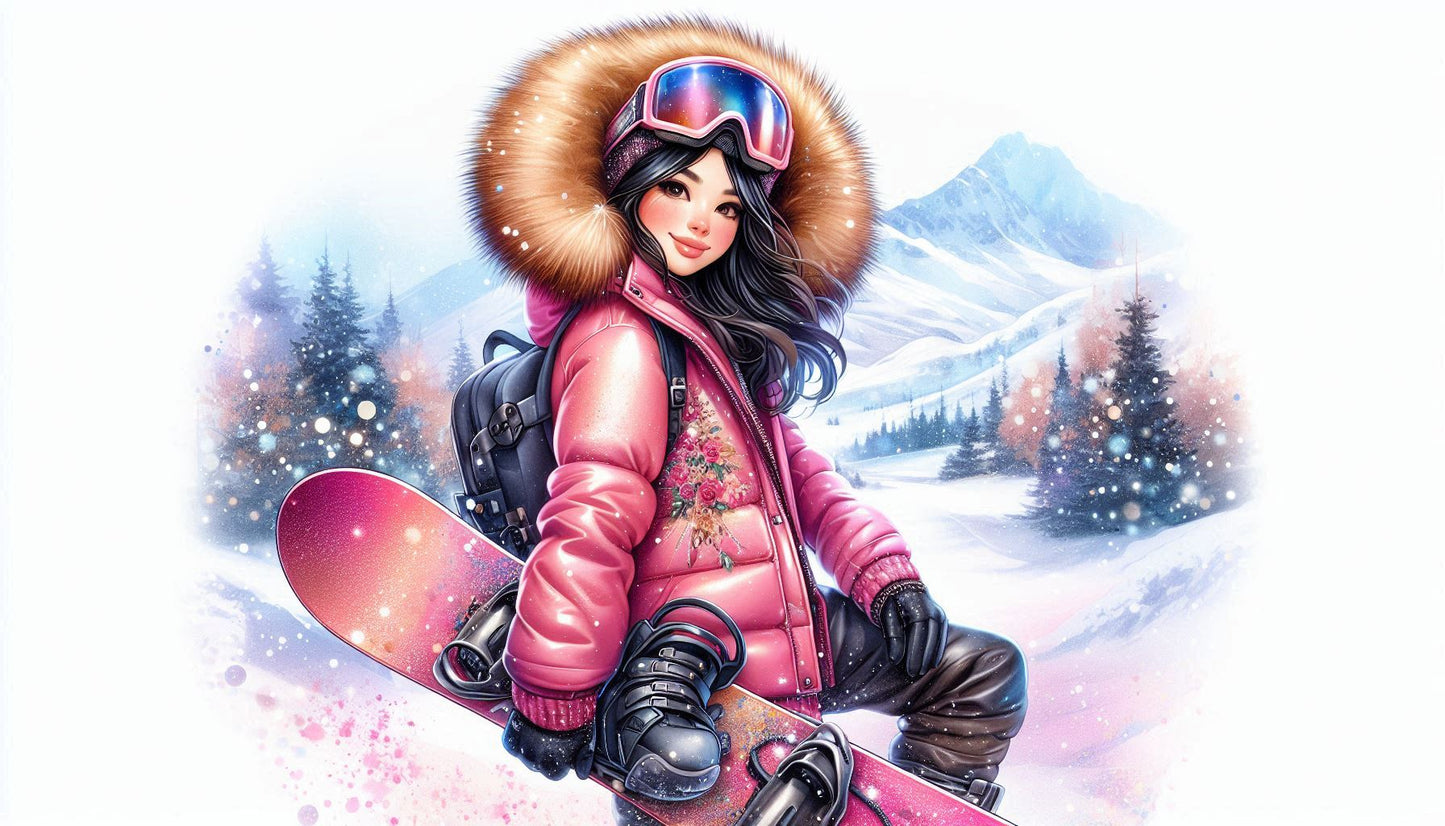 Pack of 5 Winter Holiday Gift Bags