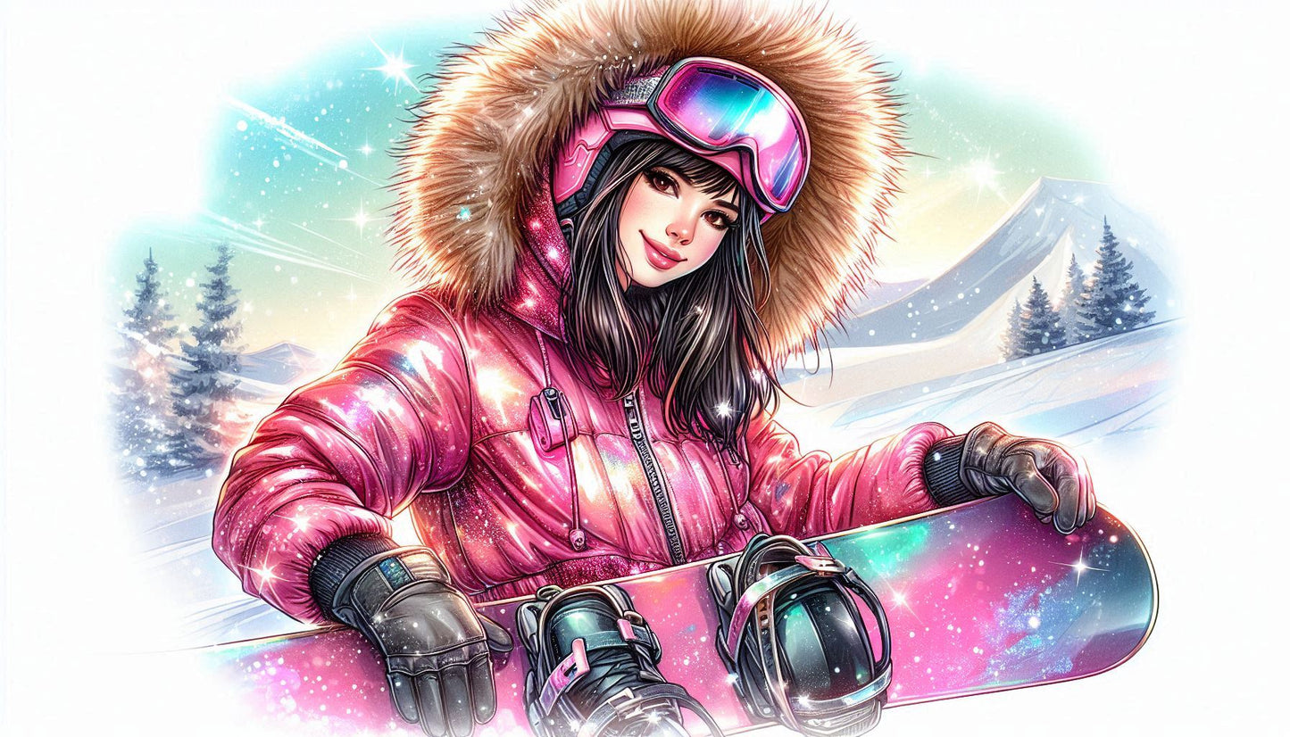 Pack of 5 Winter Holiday Gift Bags