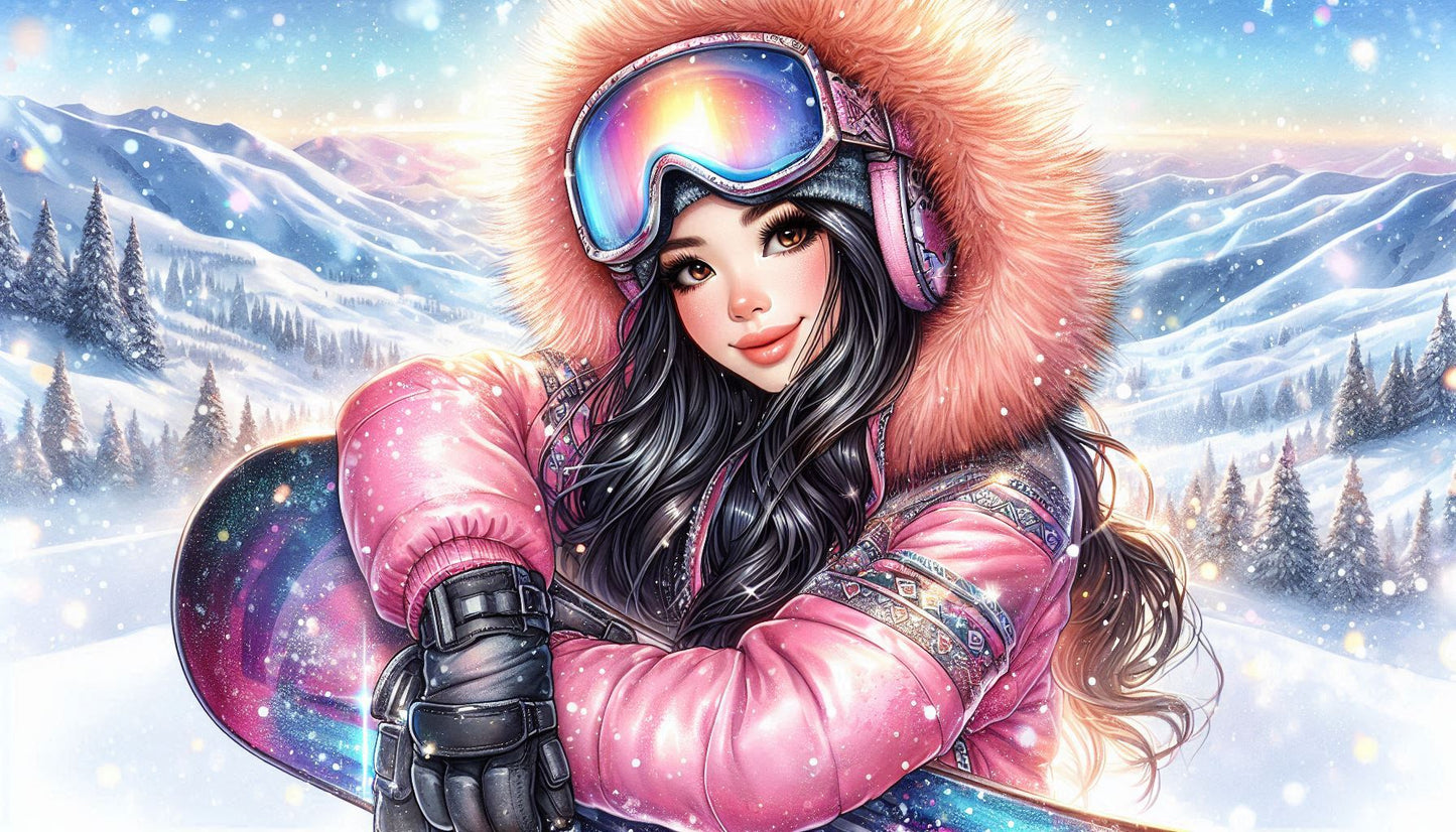 Pack of 5 Winter Holiday Gift Bags