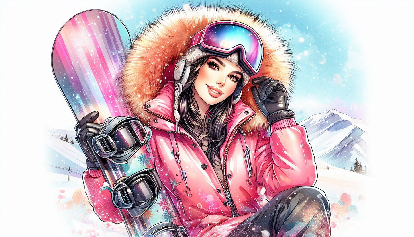 Pack of 5 Winter Holiday Gift Bags