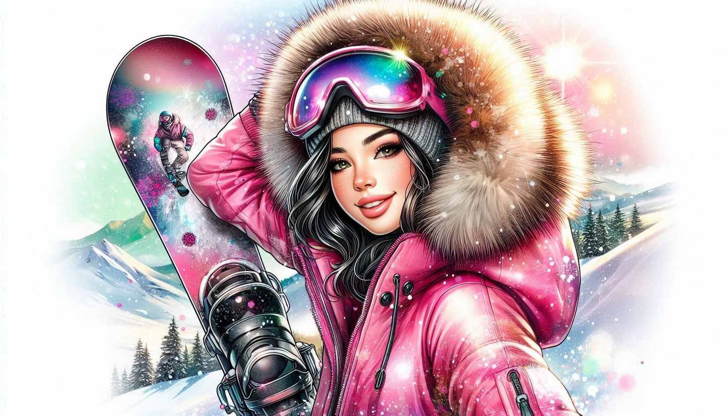 Pack of 5 Winter Holiday Gift Bags