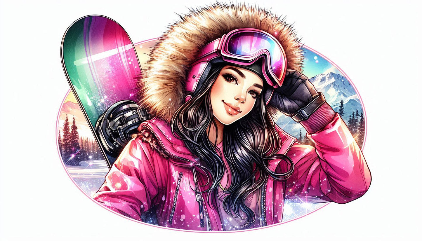 Pack of 5 Winter Holiday Gift Bags