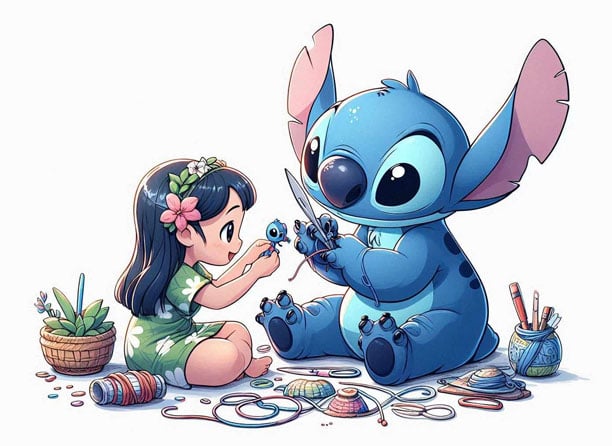 12oz Lilo & Stitch 12 oz Water Bottle