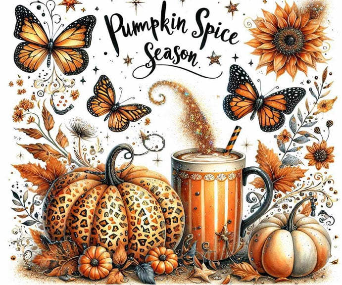 Pumpkin Spice Season 20oz Stainless Steel Tumbler