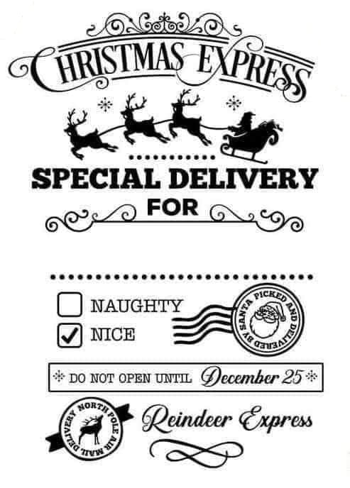 Pack of 5 Winter Holiday Gift Bags