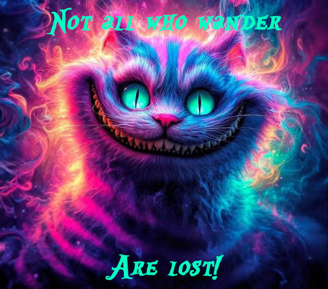 Not All Who Wander Are Lost Cheshire Cat 20oz Tumbler