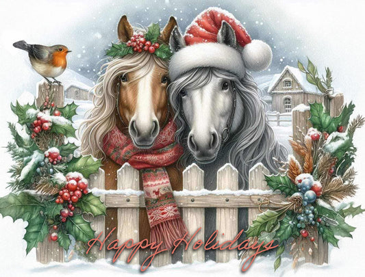 Pack of 5 Winter Holiday Gift Bags