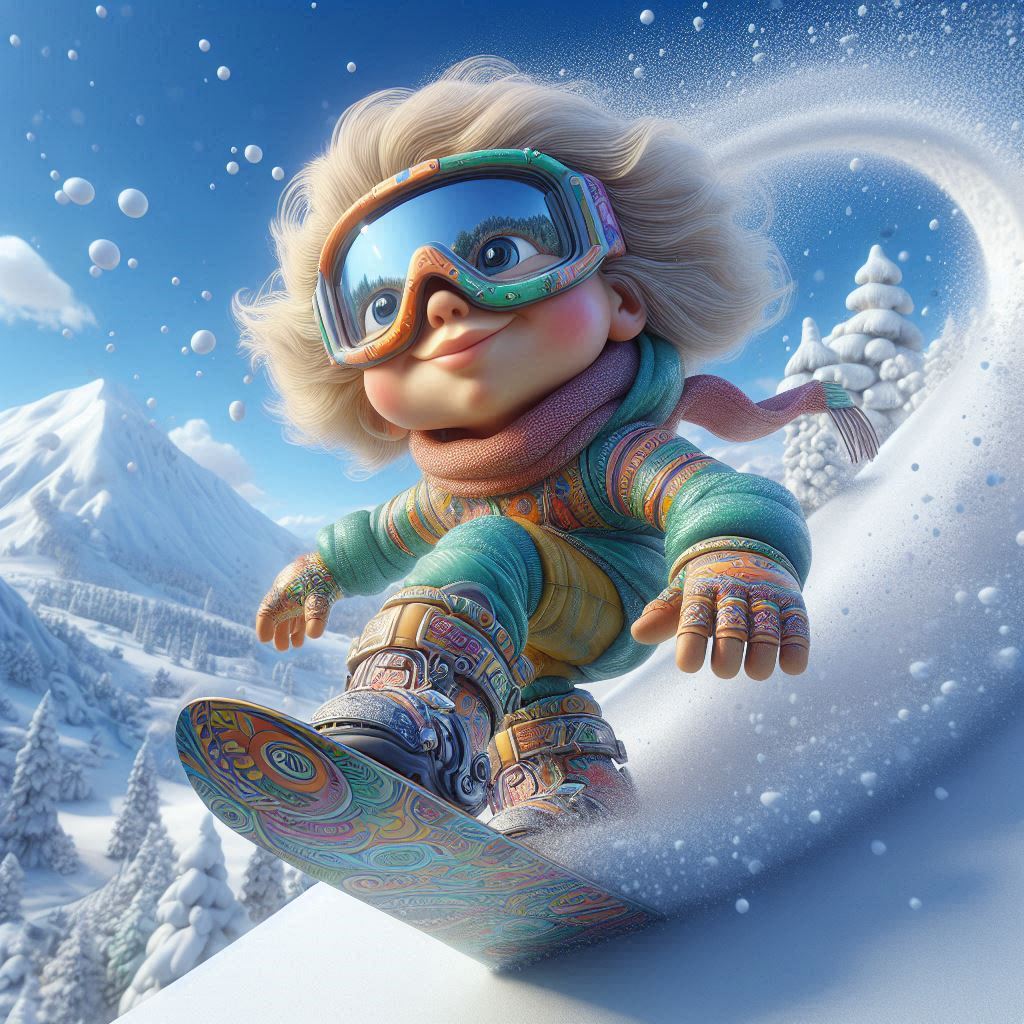 Pack of 5 Winter Holiday Gift Bags