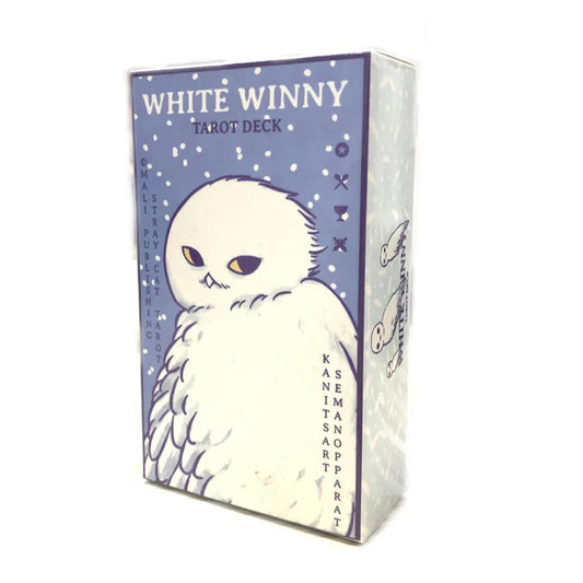 Pocket Size White Winny Tarot Deck Illustrated by Kanitsart Semanopparat